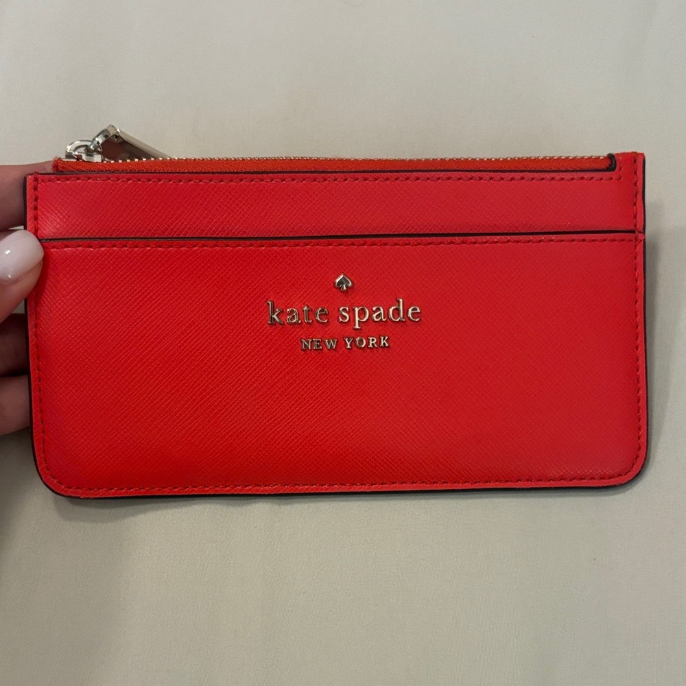Kate Spade Vibrant Red Card Holder